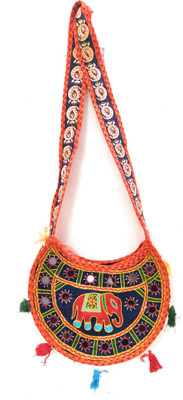 

SUVASANA Girls Casual Multicolor Cotton Sling Bag