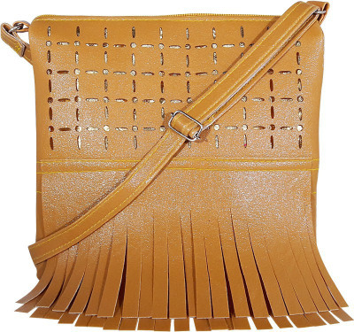 

Rainylia Girls Casual, Formal, Sports, Evening/Party Yellow Synthetic Leather Sling Bag