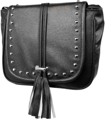 

AL NOONE STAR Women Casual Black PU Sling Bag