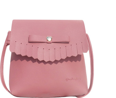 

Gifts Bring Smiles Women Evening/Party Pink PU Sling Bag