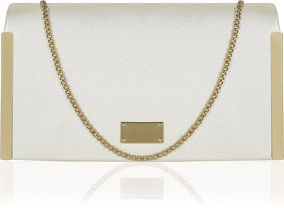 

Kleio Women Evening/Party White PU Sling Bag