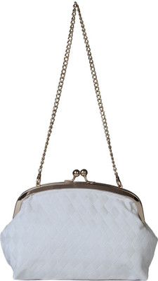 

Kleio Girls Evening/Party White Leatherette Sling Bag