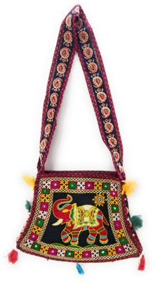 

SUVASANA Girls Casual Multicolor Cotton Sling Bag