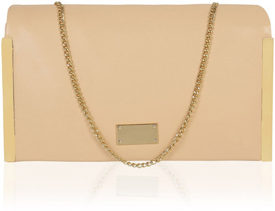 

Kleio Women Evening/Party Orange PU Sling Bag