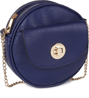 

Kleio Women Blue Leatherette Sling Bag
