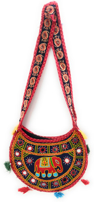 

SUVASANA Girls Casual Multicolor Cotton Sling Bag