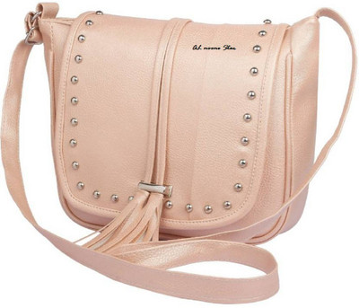 

AL NOONE STAR Women Casual Beige PU Sling Bag