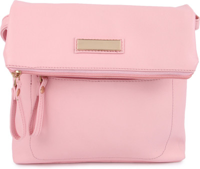

Kleio Women Casual Pink PU Sling Bag