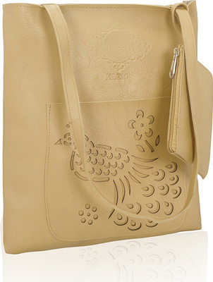 

Kleio Women Casual White Leatherette Tote