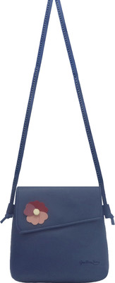 

Gifts Bring Smiles Women Casual Blue Leatherette Sling Bag