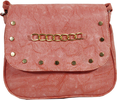 

Elitto Girls Casual Pink PU Sling Bag