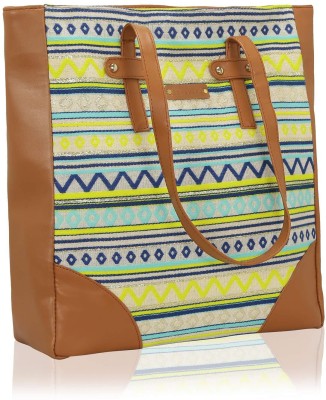 

Kleio Women Casual Multicolor Canvas, PU Tote