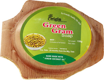 

The Origin Kerala Ayurvedic Herbal Body Soap / 100% Organic / (Green Gram)(150 g)