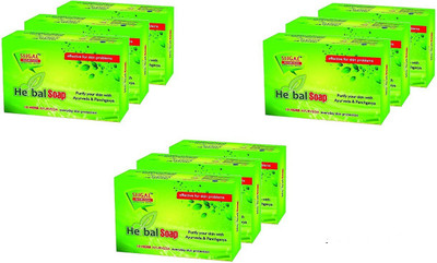 

SHGAL AYURVEDA 10 herbs soap(675 g, Pack of 9)