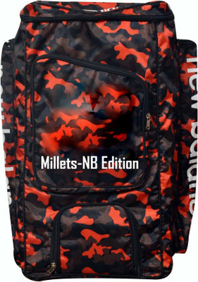 

MILLETS Limited Edition NB Cricket Kit Bag,Backpack only-Large(With-Shoe Compartment)(Multicolor, Backpack, Orange