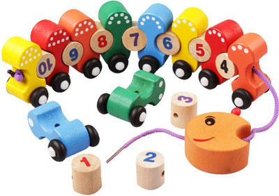 

Blossoms Wooden Caterpillar Stacking Numbers. Learn Numbers and Colours(Multicolor)