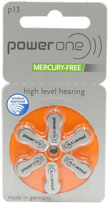 

Power One SIZE 13 HEARING AID BATTERIES (60 PCS) ORANGE SIZE 13 Stethoscope Case(Orange)