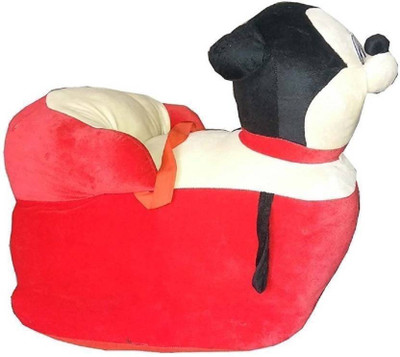Samaaya Micky shape soft toy chair/seat for baby sitting - 6 cm(Red)