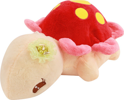 

Miss & Chief Turtle Stuffed Toy with Flower | Plush Toy | Animal Collectible Soft Stuffed Toy | Best Gift Toy for Kids - 20 cm(Grey/Red)