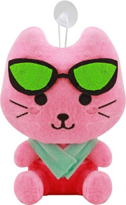 

Miss & Chief Cute Sitting Cat With Scarf | Plush Toy | Stuffed Toy | Non-toxic and soft fabric | Great Gift For Kids - 20 cm(Pink)