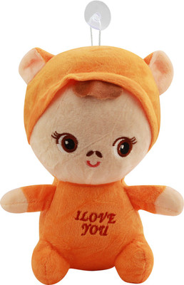 

Miss & Chief Lovely Stuffed Toy Animal Image Stuffed Doll Plush | Gifts toy For Children - 20 cm(Orange)