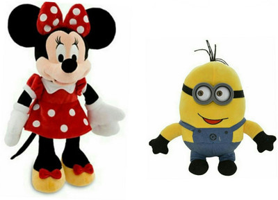 

soniya Enterprises minion-and Minnie mouse - 42 cm(Multicolor)