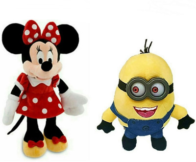 

soniya Enterprises Minnie mouse-and Minion - 25 cm(Multicolor)
