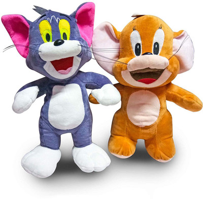 

Unicorn Tom And Jerry Plush Figure Soft Toy Set - 22 cm(Brown/Grey)