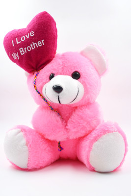 

ME&YOU Rakhi Teddy Gifts For Brother, Rakshabandhan, Bhaidooj Gifts, Birthday Gifts, Anniversary Gifts For Brother IZ18TILMYBRO-008 - 10 inch(Pink)
