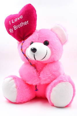 

ME&YOU Rakhi Teddy Gifts For Brother, Rakshabandhan, Bhaidooj Gifts, Birthday Gifts, Anniversary Gifts For Brother IZ18TILMYBRO-005 - 10 inch(Pink)
