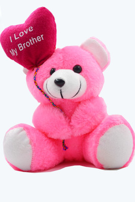 

ME&YOU Rakhi Teddy Gifts For Brother, Rakshabandhan, Bhaidooj Gifts, Birthday Gifts, Anniversary Gifts For Brother IZ18TILMYBRO-007 - 10 inch(Pink)
