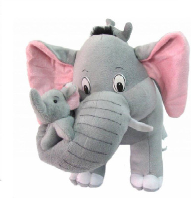 

AK SCIENTIFIC Mother Elephant With 2 Babies Soft Toy - 38 cm a - 38 cm(Grey)