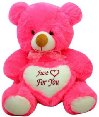 

RSSOFTTOY 2 Feet Sitting Soft Hugable Teddy Bear With Just For You Heart - 59.6 cm(Pink)