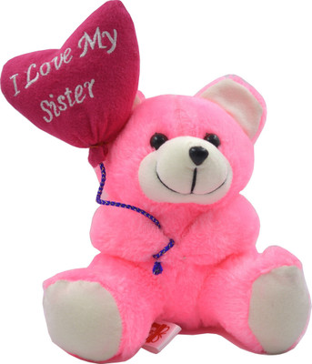 

ME&YOU Heart Balloon Teddy Gift for Sister, Teddy Rakhi Gift, Bhaidooj Gift, Birthday Gift, Sister's Day, Anniversary Gift, Return Gift IZ18TILMYSIS-002 - 10 inch(Multicolor)