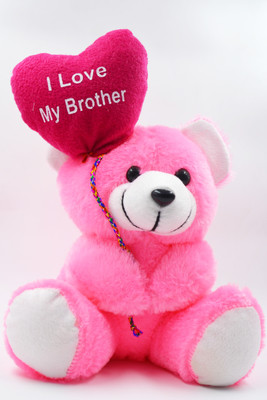

ME&YOU Rakhi Teddy Gifts For Brother, Rakshabandhan, Bhaidooj Gifts, Birthday Gifts, Anniversary Gifts For Brother IZ18TILMYBRO-004 - 10 inch(Pink)