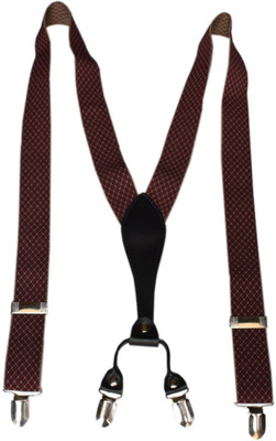

Navaksha Y- Back Suspenders for Men(Maroon)