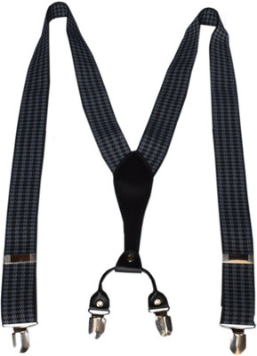 

Navaksha Y- Back Suspenders for Men(Black)