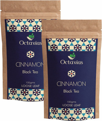 

Octavius Cinnamon Black Tea Loose Leaf Pack of 2 Cinnamon Black Tea(100 g, Vacuum Pack)