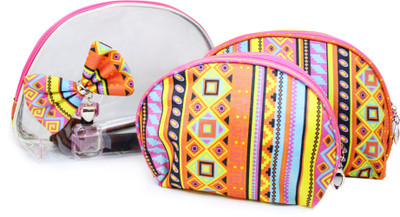 

Tied Ribbons Set of 3 Multipurpose Cosmetic Toiletries Travel Pouch Kit for Women Travel Toiletry Kit(Multicolor)