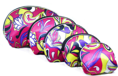 

Tied Ribbons Set of 5 Travel Cosmetic Bags for Women Travel Toiletry Kit(Multicolor)