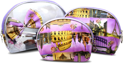 

Tied Ribbons Set of 3 Women Kit Bag for Toiletries Travel Toiletry Kit(Multicolor)