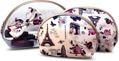 

Tied Ribbons Set of 3 Toiletry Kits and Travel Pouch Waterproof Travel Toiletry Kit(Multicolor)