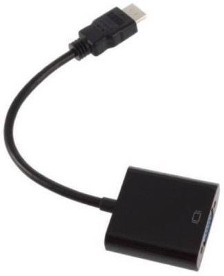 

ROAR TV-out Cable LNW_516L HDMI to VGA Cable compatible for laptop/PC/TV/Tablet/Projector/Xbox(Black, For Computer)