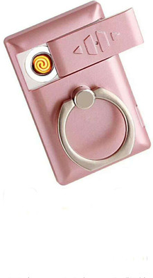 TARGET PLUS MOBILE STAND FIRST QUALITY Cigarette Lighter(2 In 1 Electric Lighter + Phone Finger Ring Paste Stand Phone Holder)