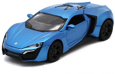 

Toy Jumble Blue 1:32 Die Cast Metal Fast and Furious Luxury Pull Back Car Toy with Light and Sound Effects(Multicolor)