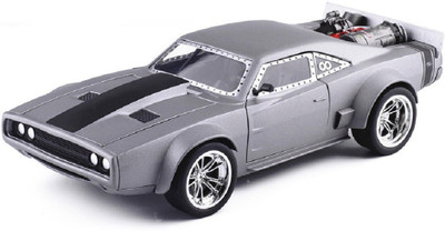 

Emob Die Cast Metal Body Grey Battery Operated Fast and Furious F8 Luxury Car Toy with Light and Sound(Multicolor)