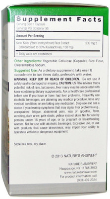 

Nature's Answer Kava-6, 90 Vegetarian Capsules(90 mg)