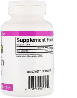

Natural Factors Niacin, 100 mg, 90 Tablets(90 No)