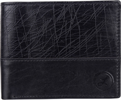 

LIMERENCE Men Formal Black Genuine Leather Wallet(7 Card Slots)