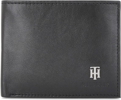 

Tommy Hilfiger Men Black Genuine Leather Wallet(4 Card Slots)